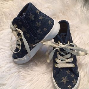 Toddler denim high tops